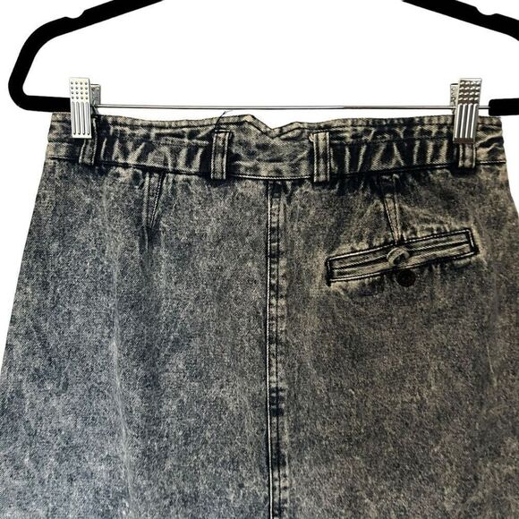 Vintage 90's Nike Challenge Court Tennis Skirt size Medium Denim Acid Wash Gray - Picture 5 of 9